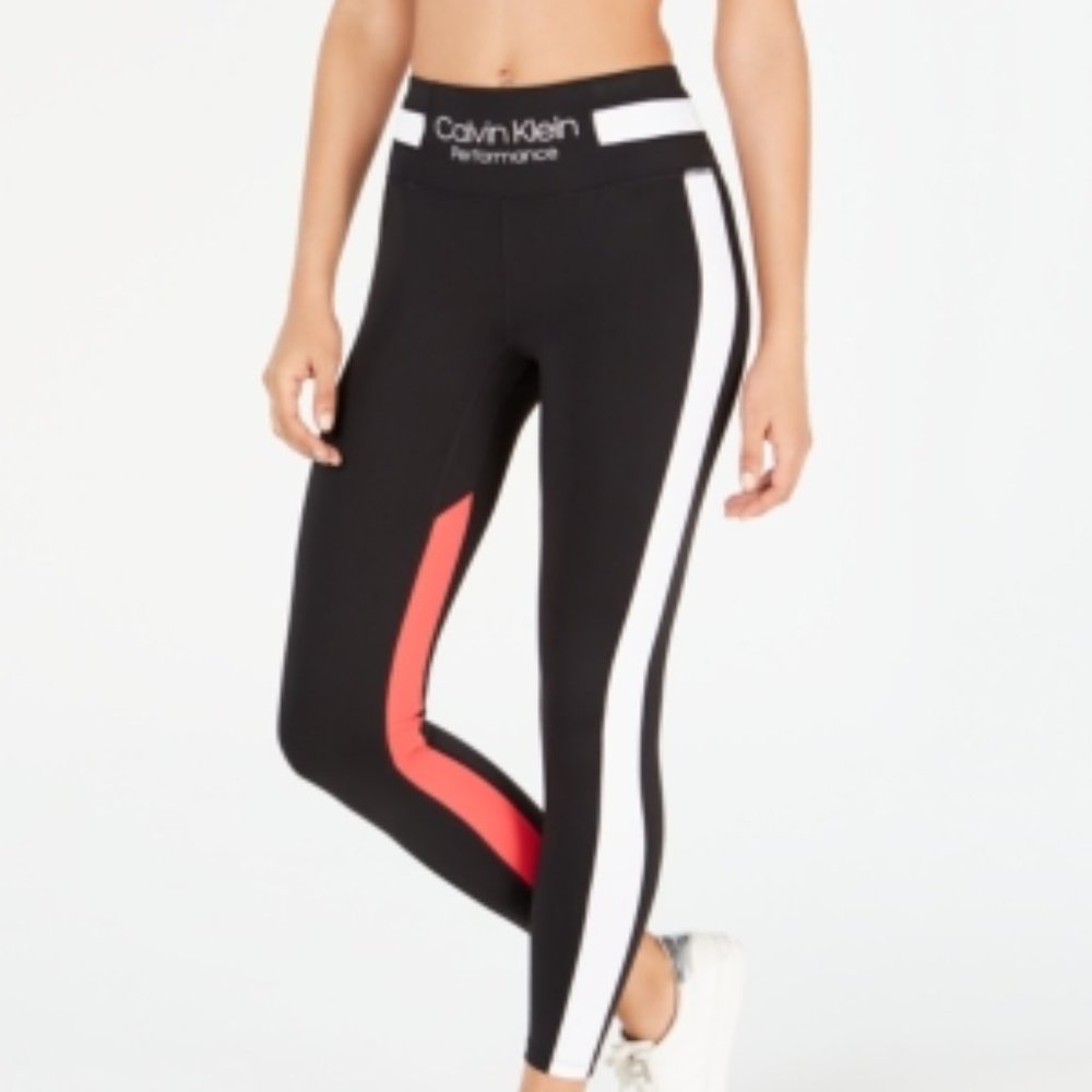 CK 7/8 Colorblocke High-Wast-Leggings XS